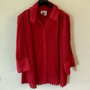 Rene Margo 3X Blouse 3Quarter Sleeve